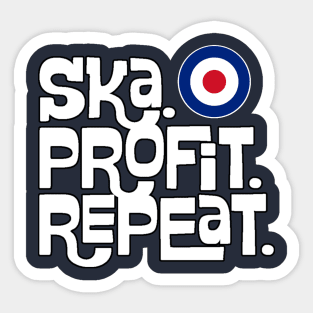 Ska Profit Repeat RAF Circle Mod Sticker